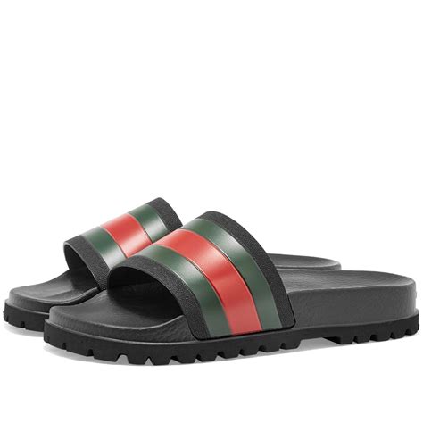 gucci pursuit knit slide|bloomingdale's Gucci slides.